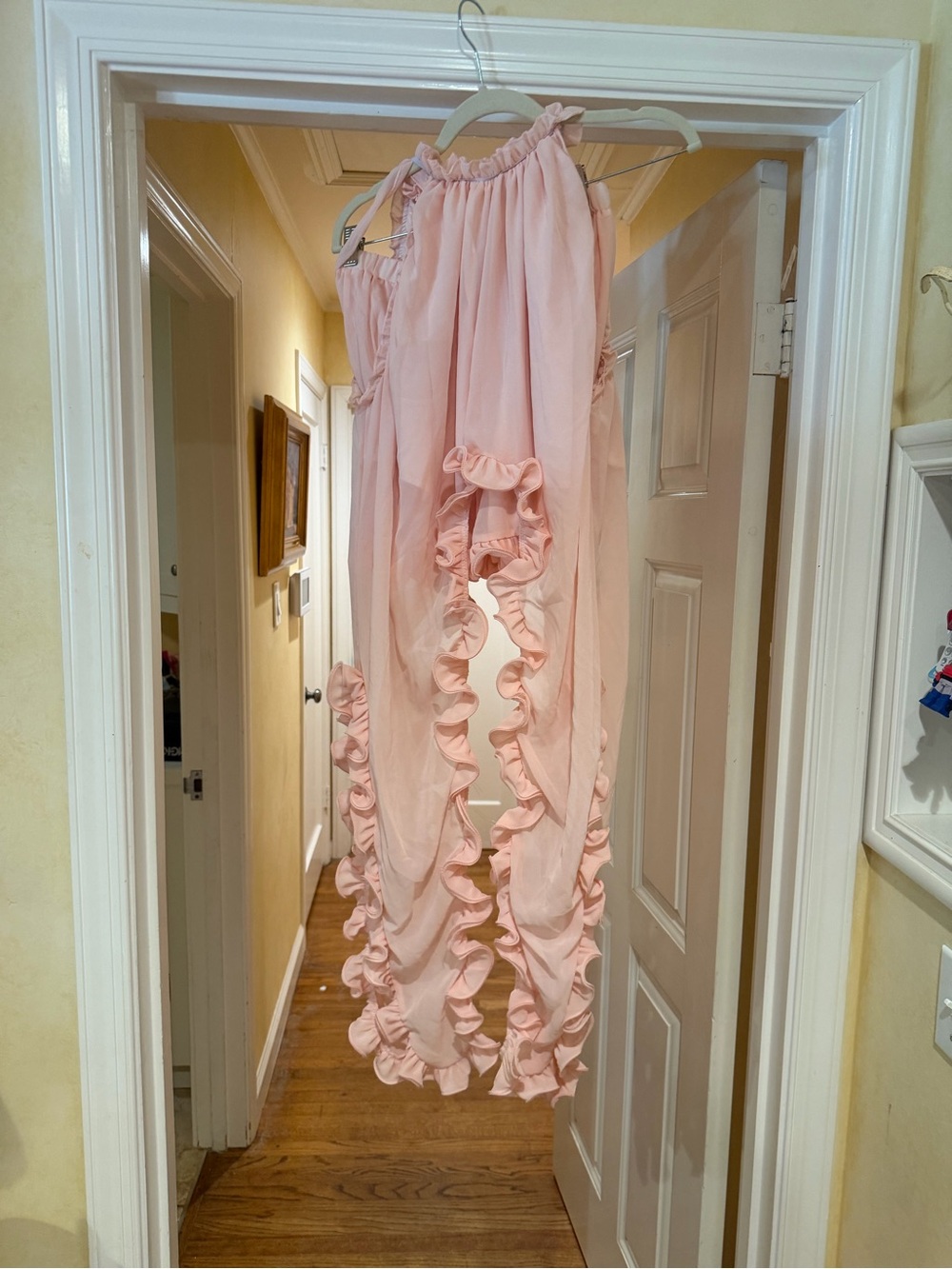 Light Pink Ruffle Two Piece Set - Picture 1 of 5